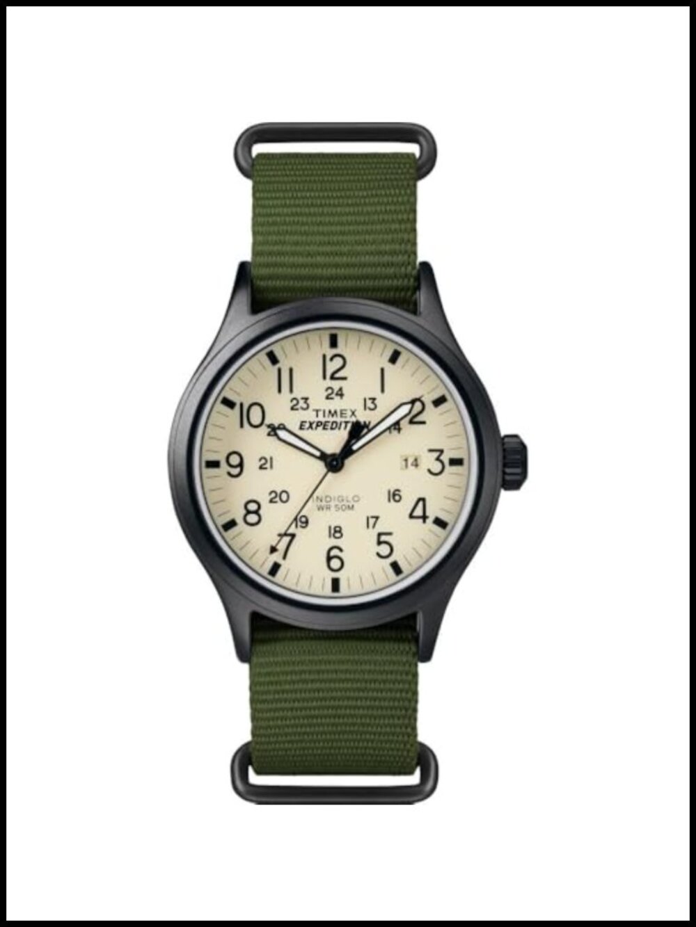 Men's Expedition Scout 40mm Analog Watch Nylon Strap Military Time